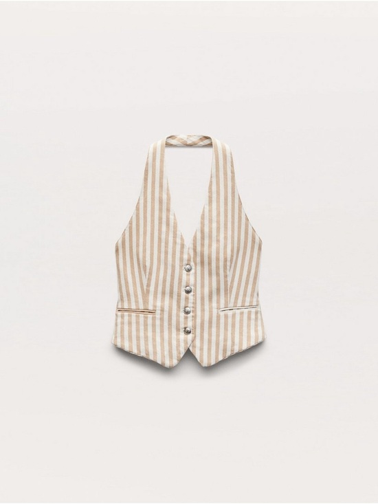 rag & bone Jackets & Blazers - Rag & Bone Ethel Striped Denim Vest